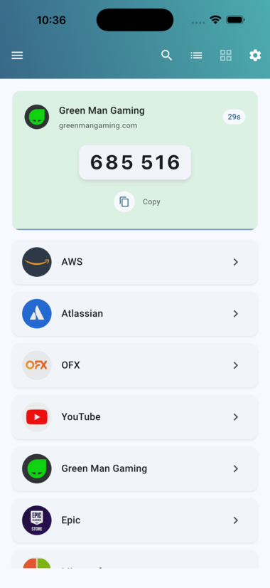Authn8 Mobile App - Screenshot 3