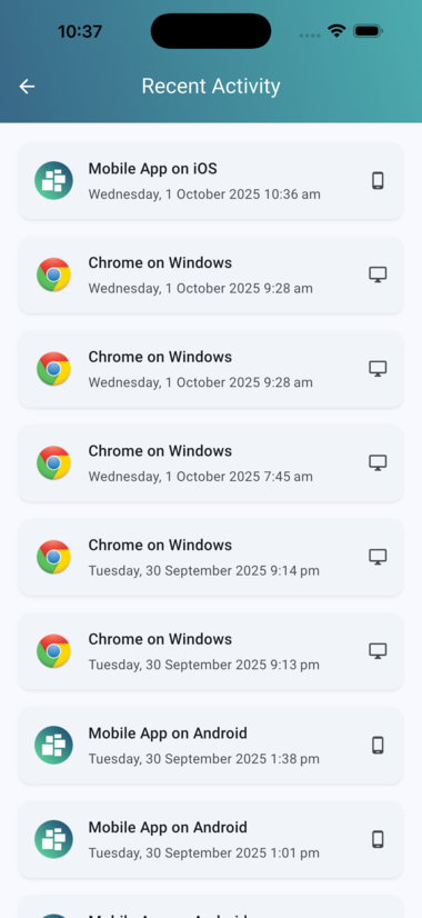 Authn8 Mobile App - Screenshot 5