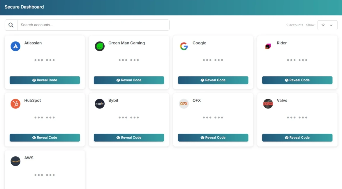 Account Management Dashboard